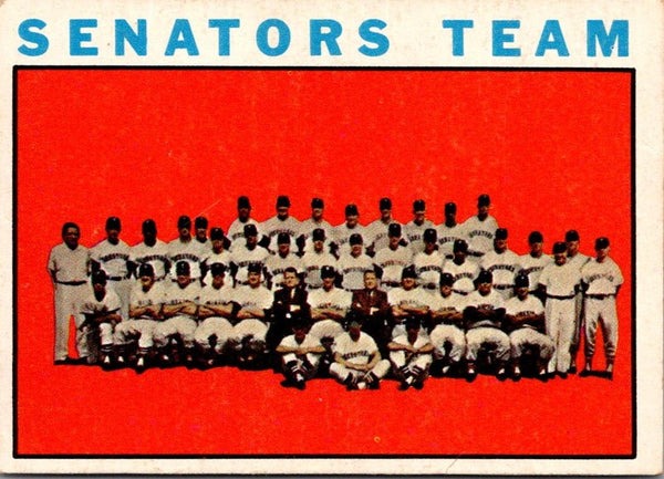 1964 Topps Senators #343 EX