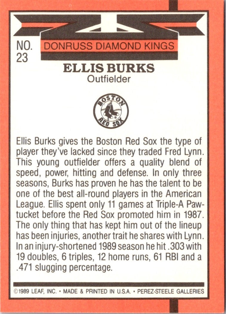 1987 Donruss Ellis Burks
