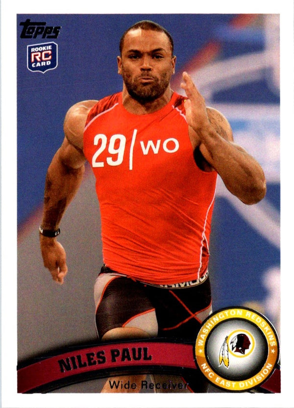 2011 Topps Niles Paul #292 Rookie