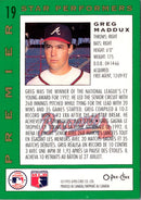 1993 O-Pee-Chee Premier Star Performers Greg Maddux