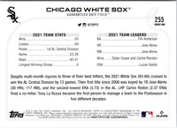 2022 Topps Chicago White Sox #255