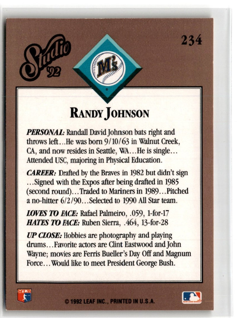 1992 Studio Randy Johnson