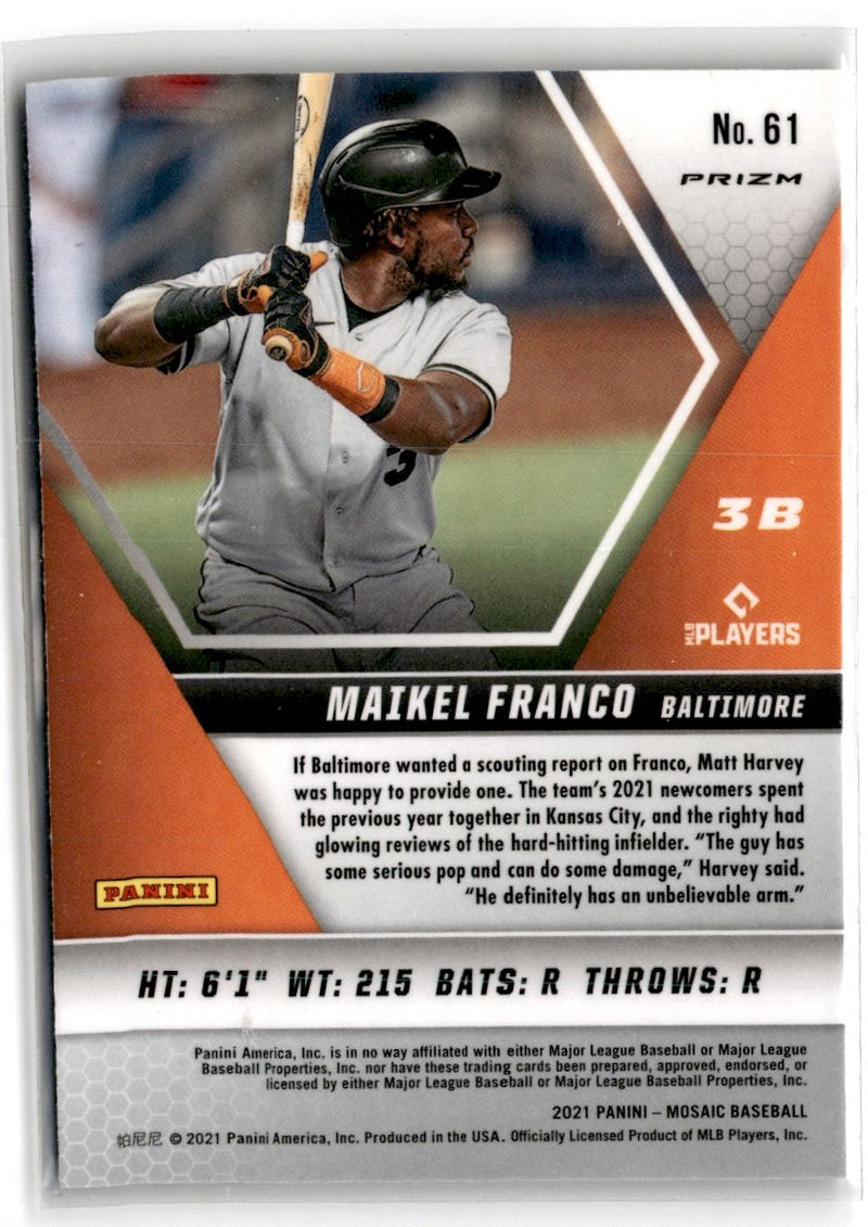 2021 Panini Mosaic Green Maikel Franco