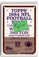 1983 Topps Stickers Walter Payton #4