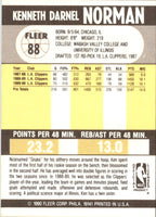 1990 Fleer Ken Norman #88