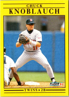 1991 Fleer Update Chuck Knoblauch #U-37