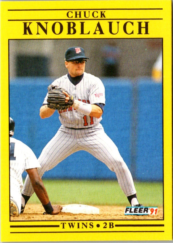 1991 Fleer Update Chuck Knoblauch #U-37