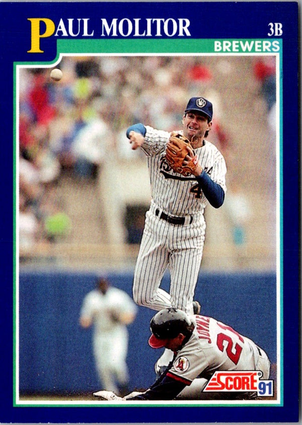 1991 Score Paul Molitor #49