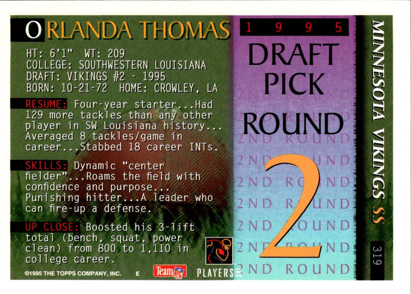 1995 Bowman Orlando Thomas