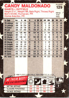 1988 Fleer Star Stickers Candy Maldonado #129