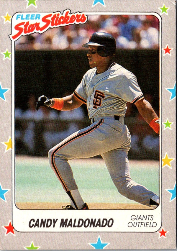 1988 Fleer Star Stickers Candy Maldonado #129