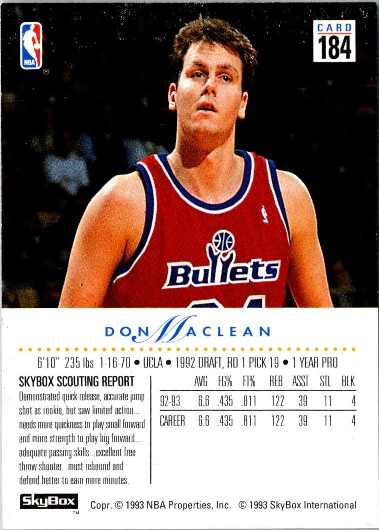 1993 SkyBox Don MacLean