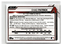 2021 Bowman Draft Chrome Chad Patrick #BDC-51