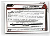 2021 Bowman Draft Jacob Steinmetz #BD-83