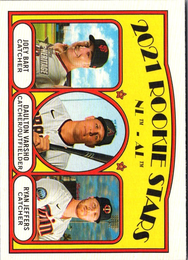 2021 Topps 2021 Rookie Stars - NL - AL - Ryan Jeffers/Joey Bart/Daulton Varsho #49