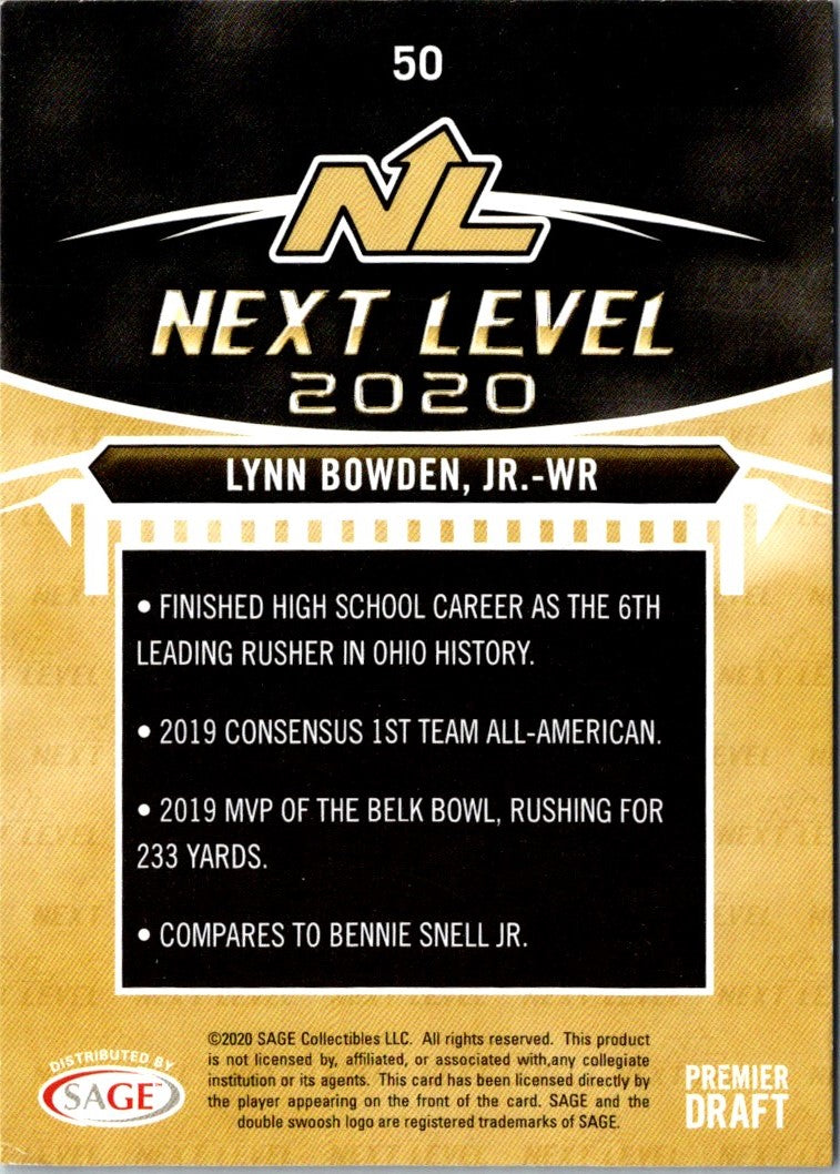 2020 SAGE HIT Lynn Bowden Jr.