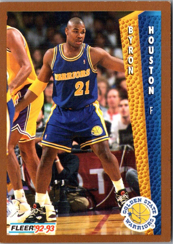 1992 Fleer Byron Houston #340 Rookie