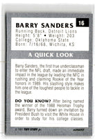 1991 King B Discs Barry Sanders #16
