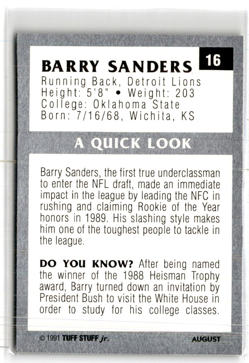 1991 King B Discs Barry Sanders