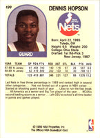 1989 Hoops Dennis Hopson #199 Rookie