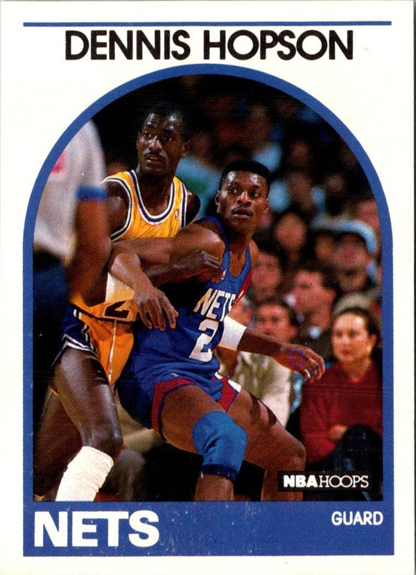 1989 Hoops Dennis Hopson #199 Rookie