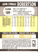 1990 Fleer Alvin Robertson