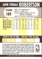 1990 Fleer Alvin Robertson #109