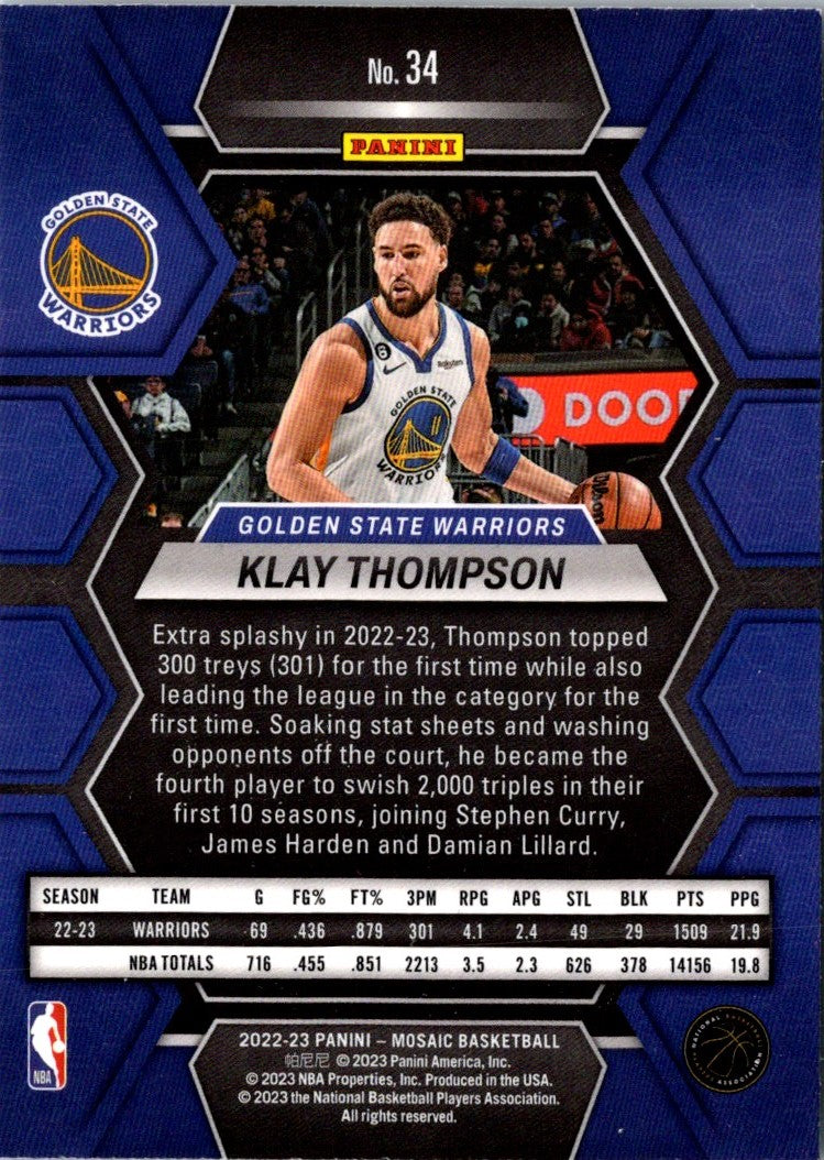 2022 Panini Klay Thompson