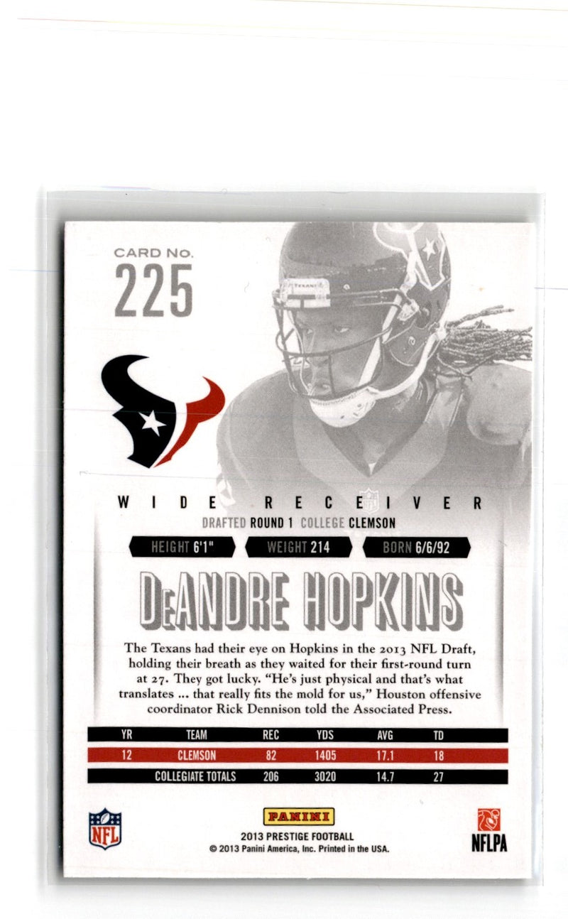 2013 Panini Prestige Rookie Extra Points DeAndre Hopkins