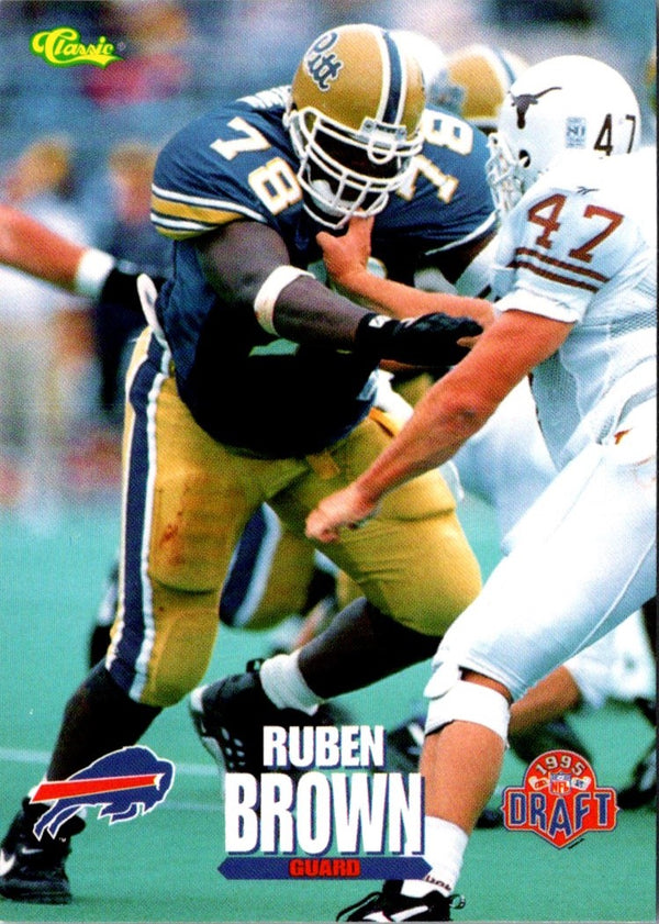 1995 Classic NFL Rookies Ruben Brown #14