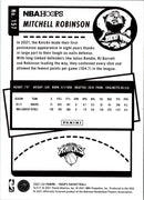 2021 Hoops Red Backs Mitchell Robinson