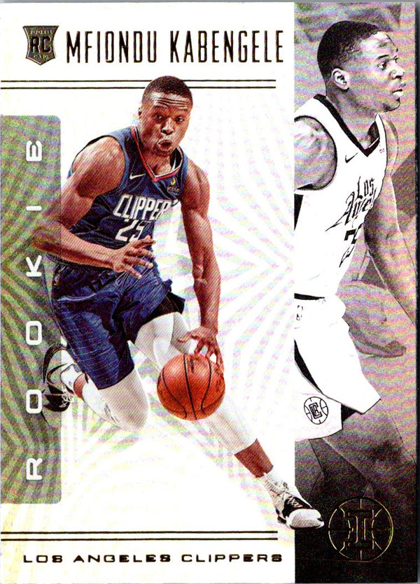 2019 Panini Illusions Mfiondu Kabengele #160 Rookie