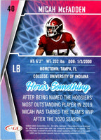 2022 SAGE Micah McFadden #40
