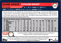 2021 Topps Shane Bieber #177