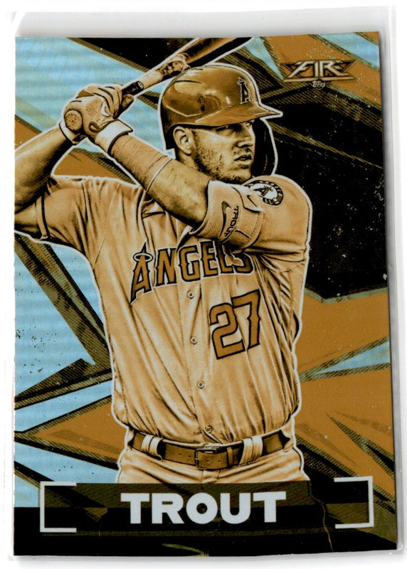 2021 Finest 1997 Topps Masters Kintsukuroi Refractor Mike Trout #97FM-MT