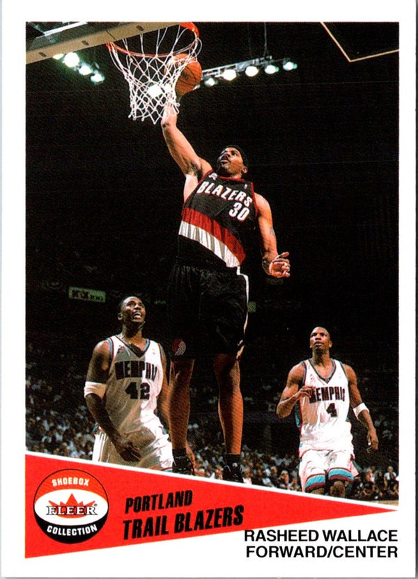 2001 Fleer Shoebox Rasheed Wallace #78