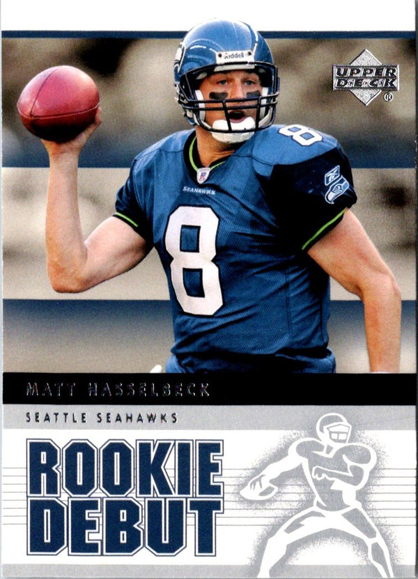 2005 Upper Deck Rookie Debut Matt Hasselbeck #86