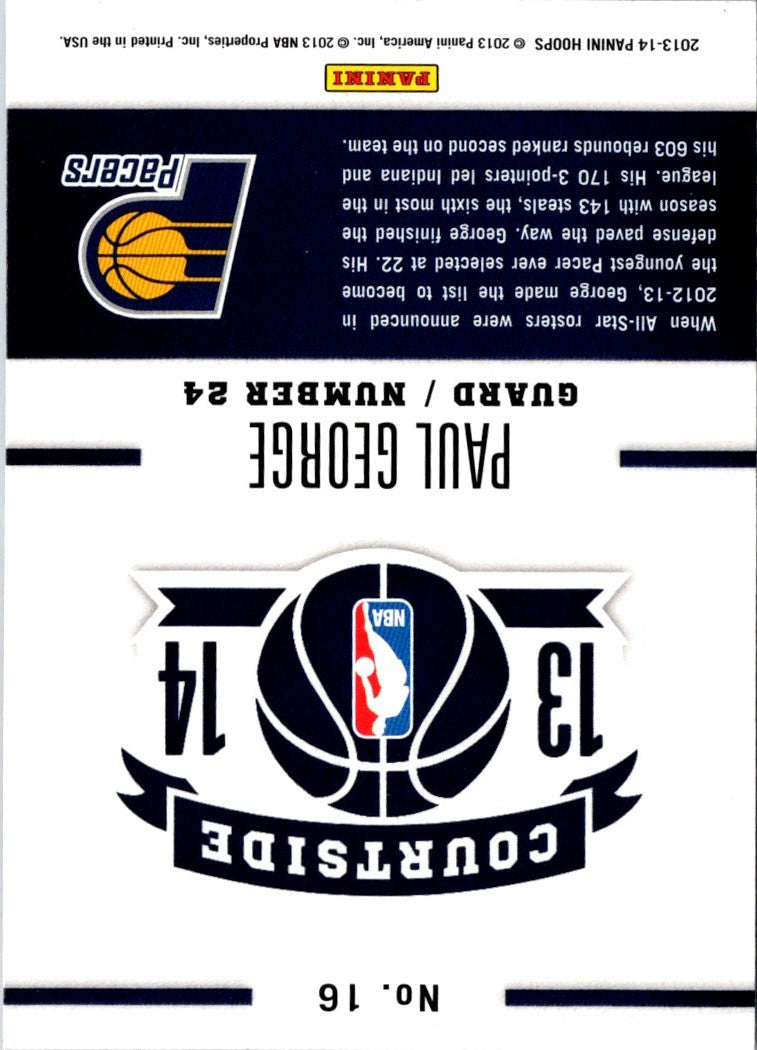 2013 Panini Immaculate Team Logos Paul George