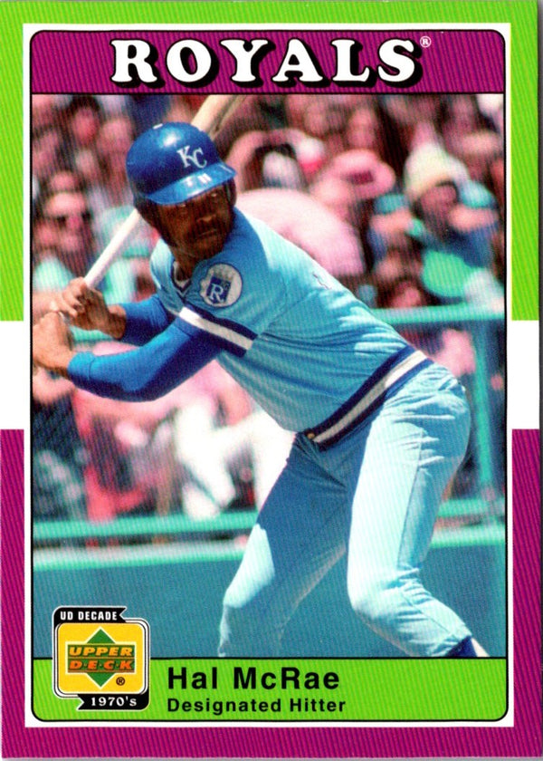 2001 Upper Deck Decade 1970's Hal McRae #30