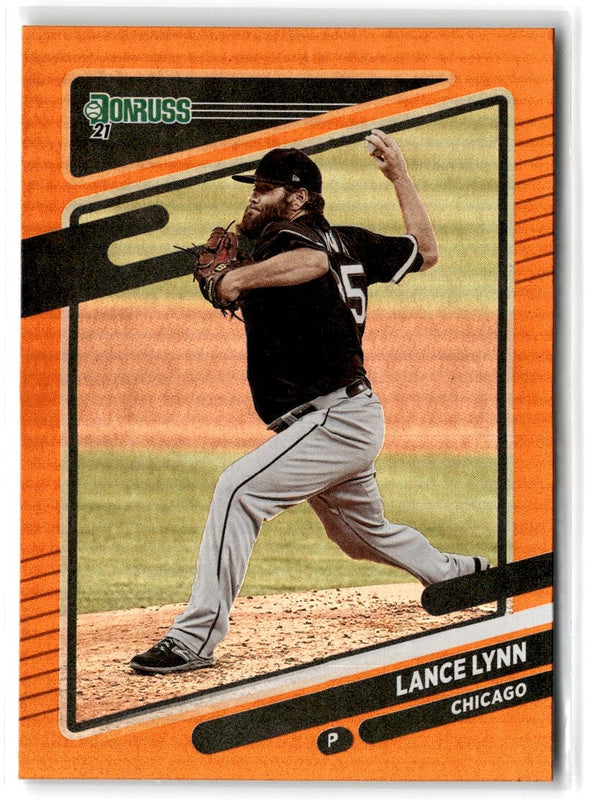 2021 Donruss Holo Orange Lance Lynn #198