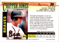 1993 Bowman Chipper Jones #86
