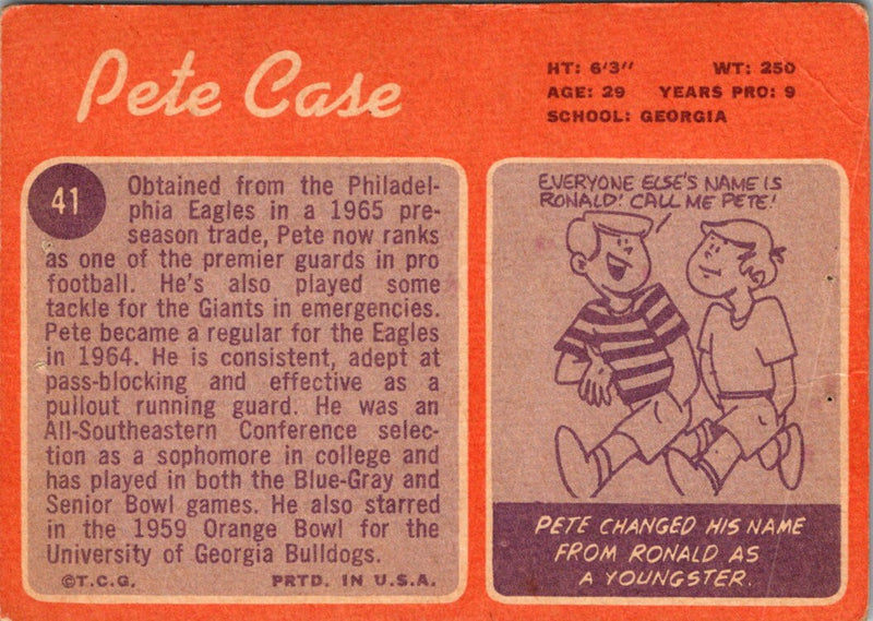 1970 Topps Pete Case