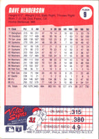 1990 Fleer Dave Henderson #9