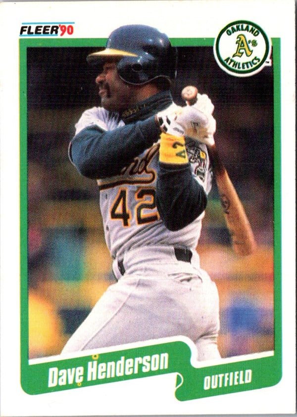 1990 Fleer Dave Henderson #9