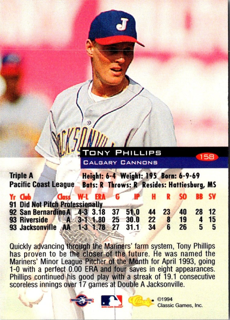 1994 Classic Tony Phillips