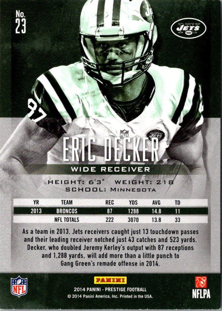 2014 Panini Prestige Eric Decker