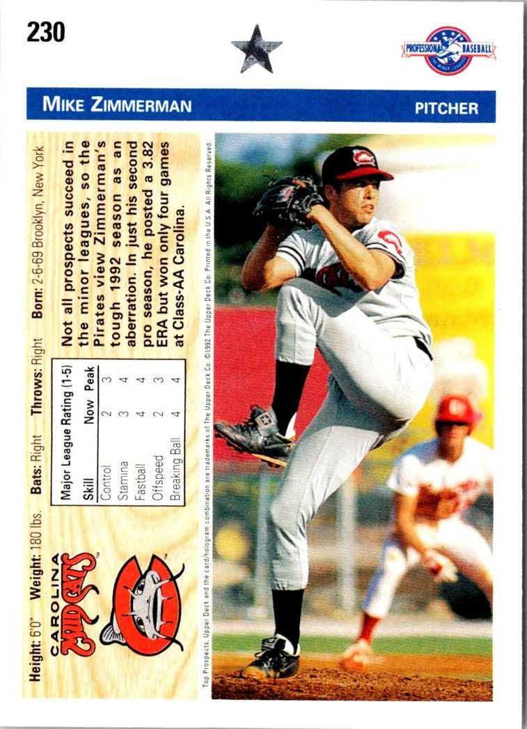 1992 Upper Deck Minors Mike Zimmerman