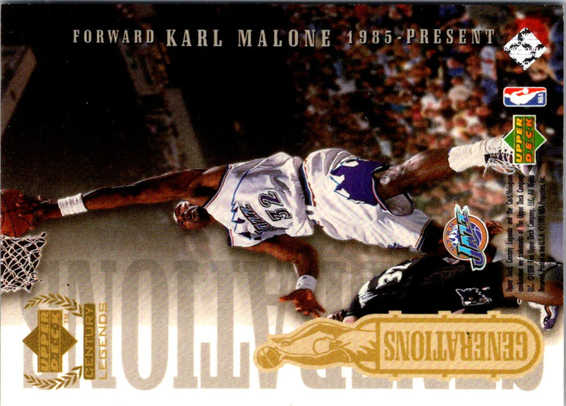 1999 Upper Deck Century Legends Generations Antoine Walker/Karl Malone