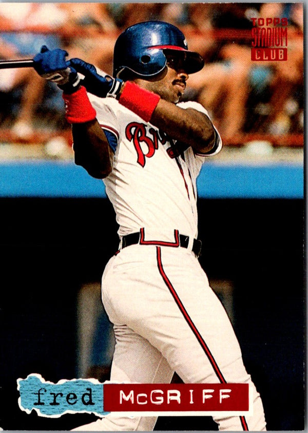 1994 Stadium Club Fred McGriff #665