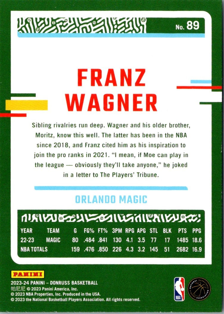 2023 Donruss Franz Wagner